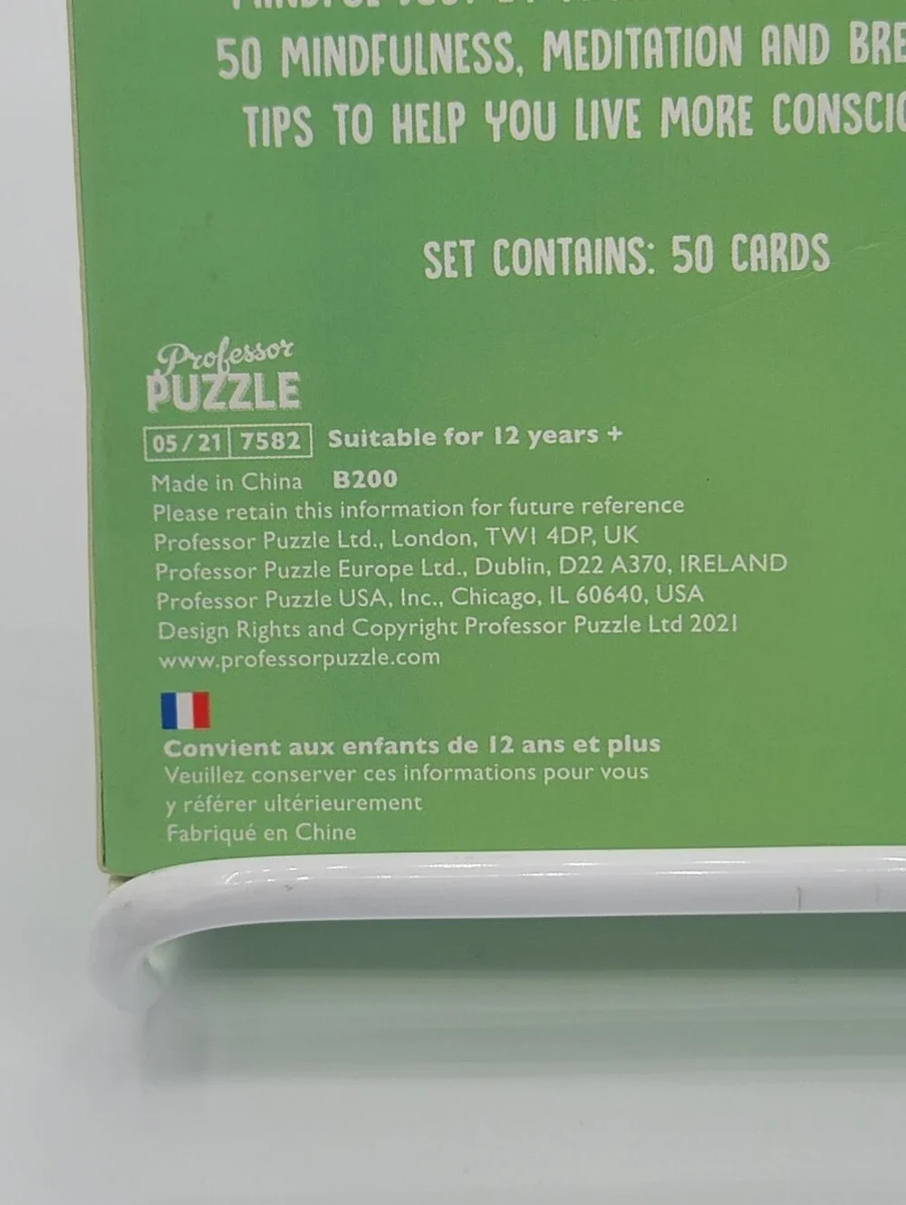 Professor Puzzle 50 Things Mindfulness Keep You Active Card Decks Set of 2